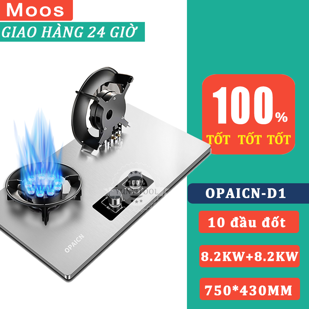 Opaicn-d1 bếp gas đôi 10 đầu đốt,tích hợp chế độ hẹn giờ tự động ngắt gas an toàn,bếp gas đôi cao cấp,bếp gas đôi điện tử