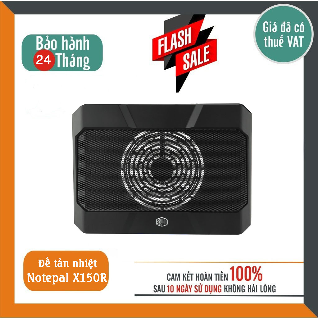 Đế tản nhiệt cooler master notepal x150r cho laptop 14 inch đến 17 inch