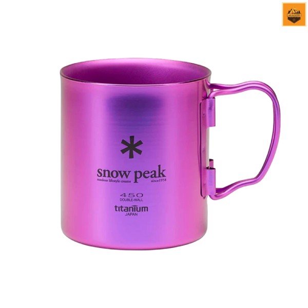 Ly Giữ Nhiệt Snow Peak Titanium Double Wall Colored Cup 450ml