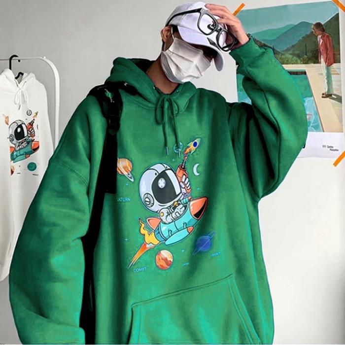 【bán nóng】 (Hot Trend) ÁO KHOÁC HOODIE NỈ NGOẠI Phi Hành Gia (HD3020 - Dày Đẹp) (KUTO STORE)