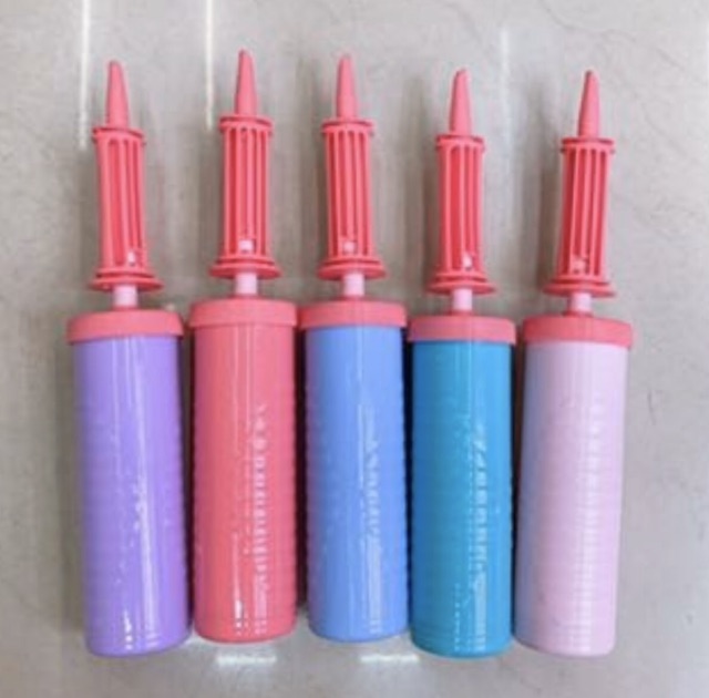 Bơm bóng bay bơm bong bóng cầm tay ( màu pastel)