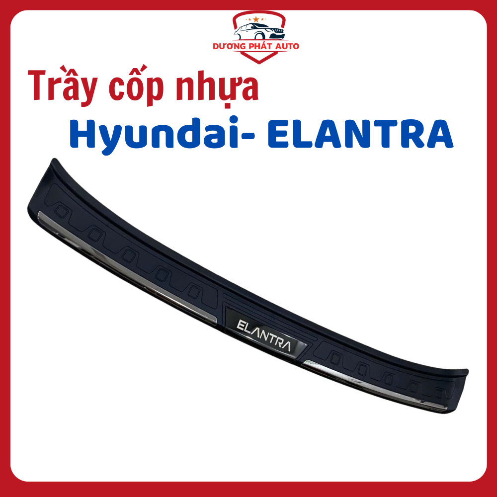 Chống trày cốp xe Elantra 2023 - 2025 mẫu nhựa 3D cao cấp dày dặn, chống trầy xước hiệu quả