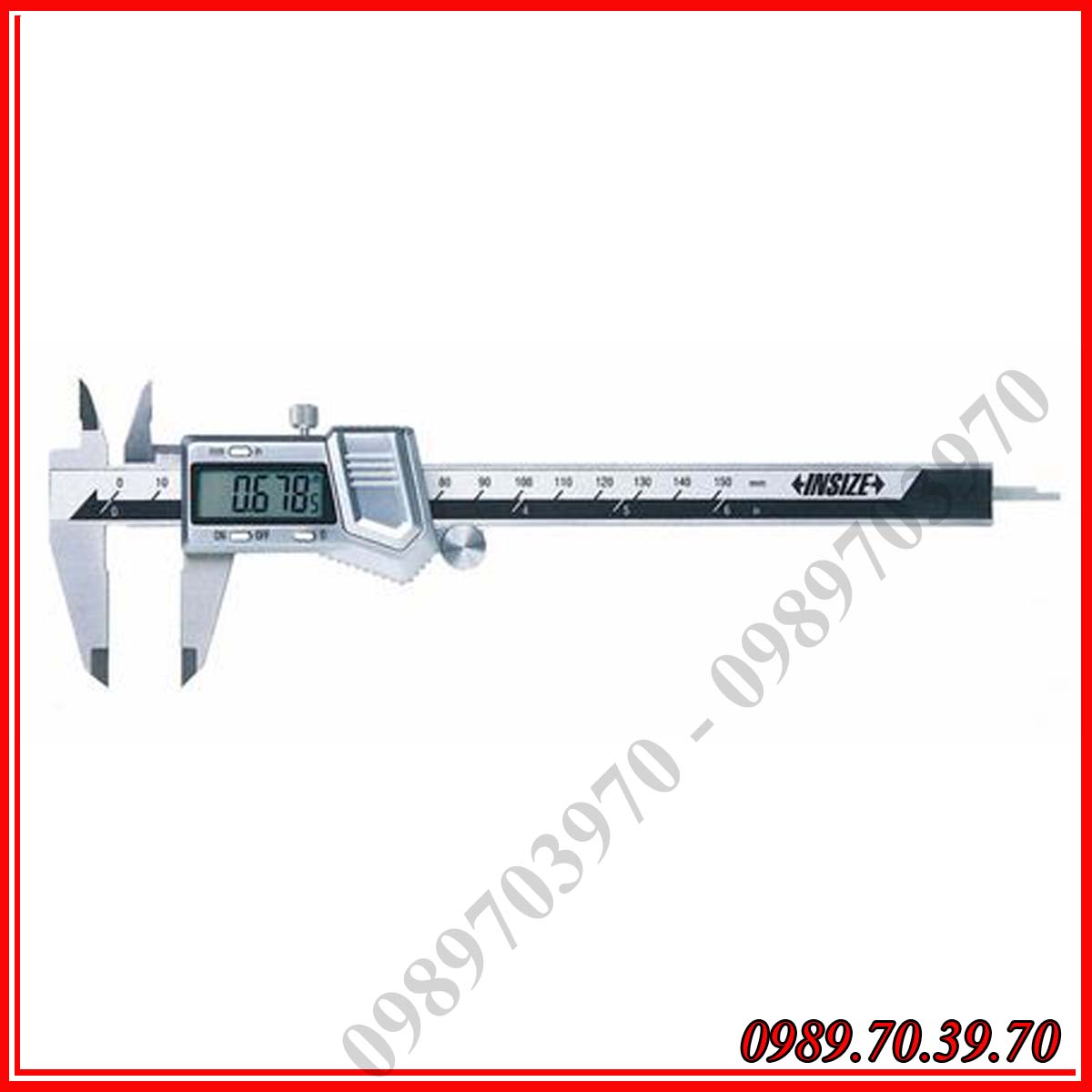 Thước cặp điện tử insize 1114 vỏ hợp kim dùng trong CNC độ chính xác cao , thước kẹp size 150 200 300mm hệ mm và inch