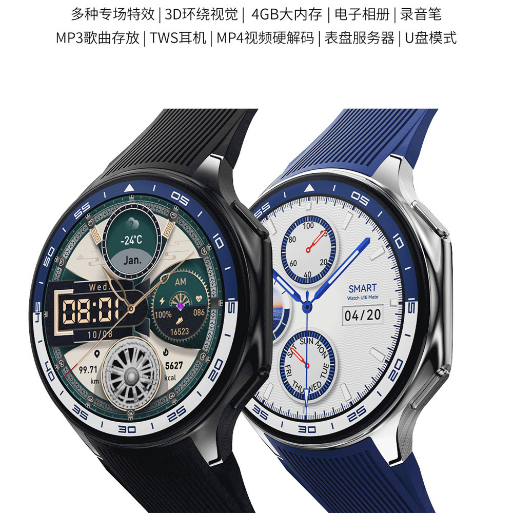 DT Watch X Đồng Hồ Thông Minh 4G Bộ Nhớ Lớn Video Âm Nhạc Cục Bộ Chơi Điện Thoại Bluetooth Chống Thấm Nước Tay Thông Minh