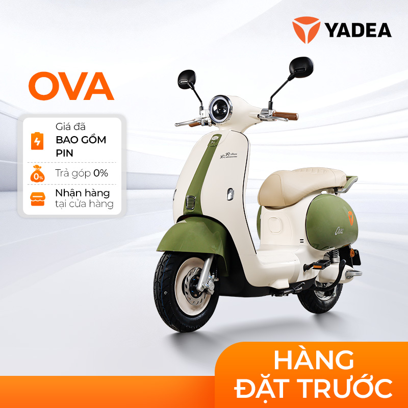 [ĐẶT TRƯỚC] Xe Máy Điện Yadea OVA -  80km Một Lần Sạc - Bảo hành 2 năm