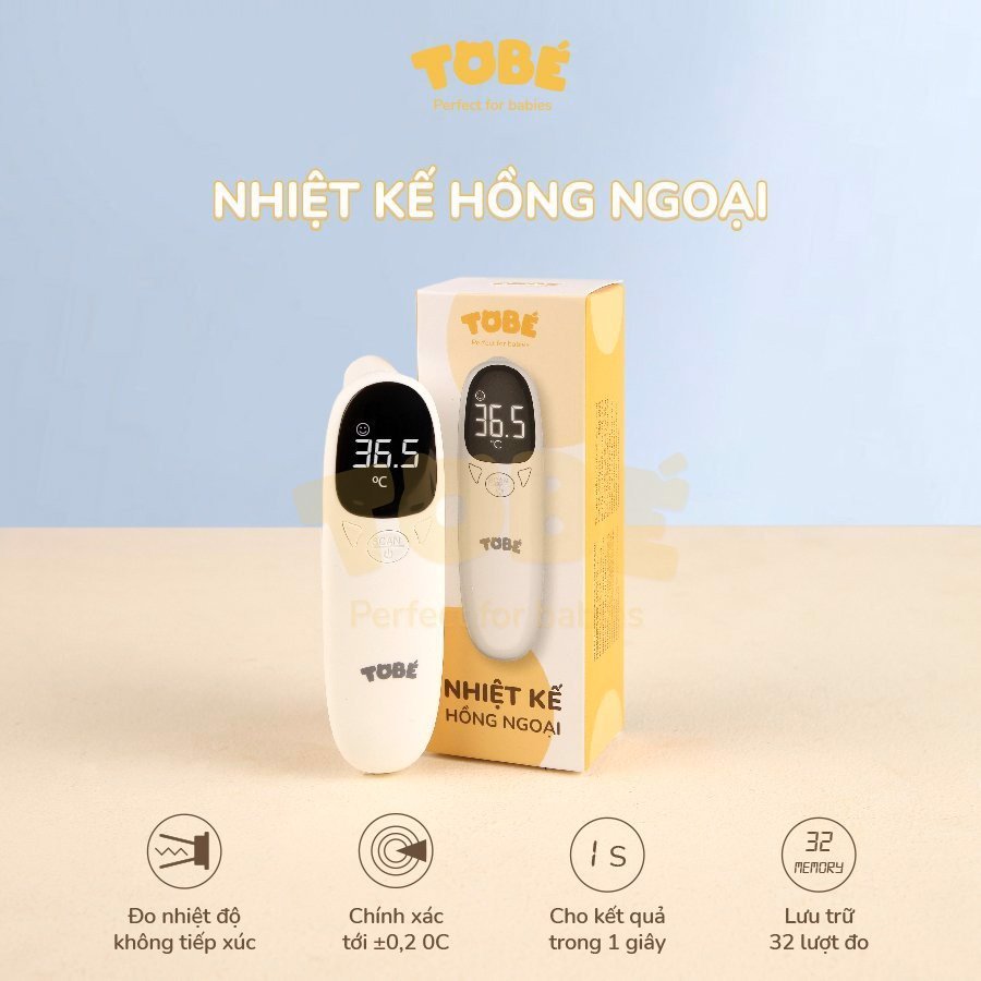 Nhiệt kế hồng ngoại Tobé cho bé hàng chính hãng