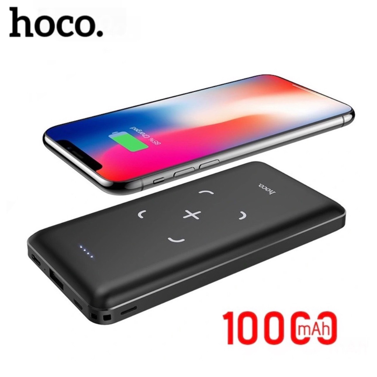 Sạc pin dự phòng không dây HOCO 10000mAh dùng cho iphone samsung