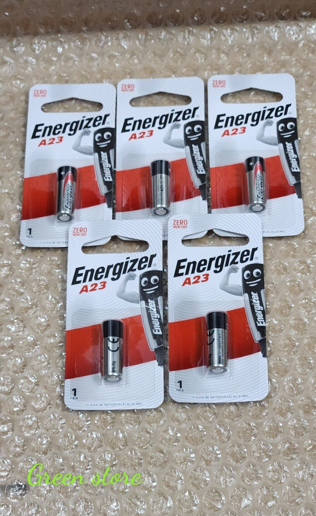 Combo 5 vỉ Pin A23 /23A Energizer 12V Alkaline chuyên dùng cho remote cửa, chống trộm, chuông cửa