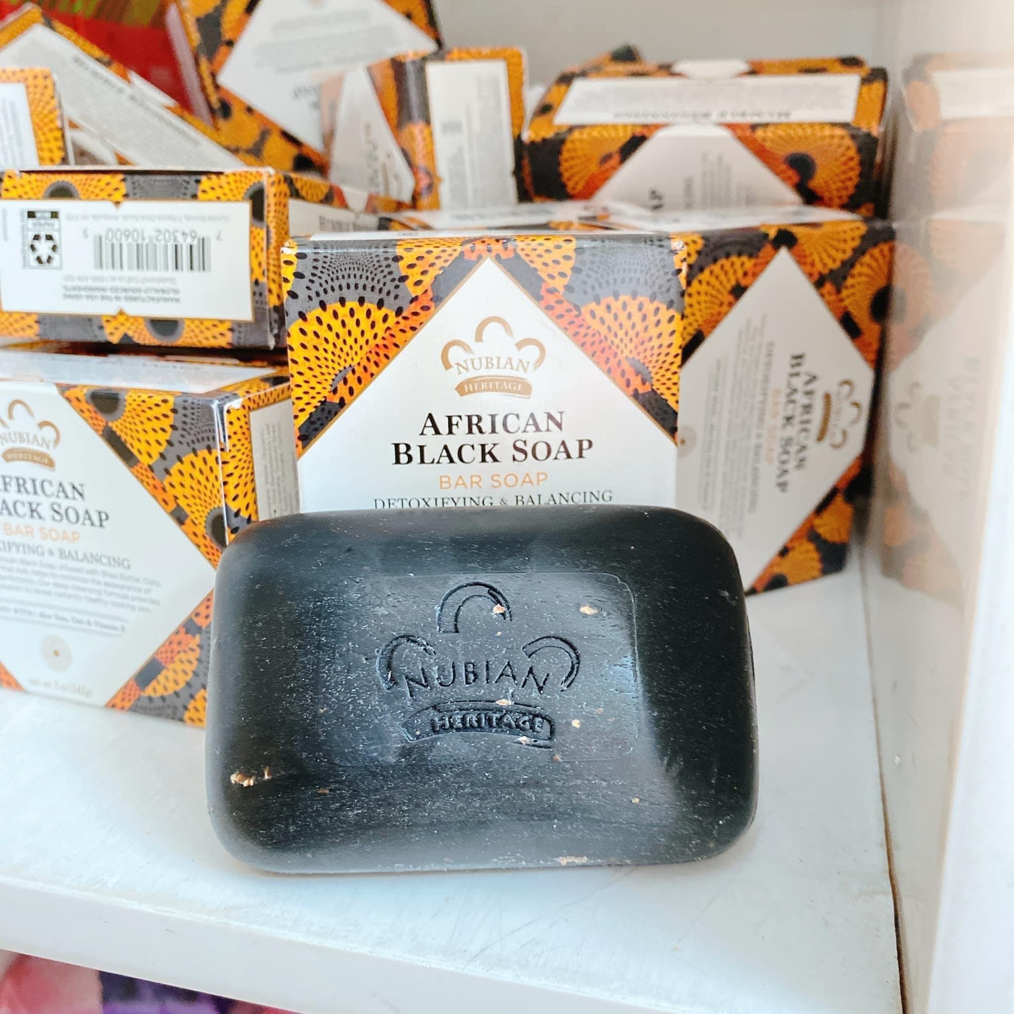 Nubian Heritage] Xà phòng đen châu Phi 141g