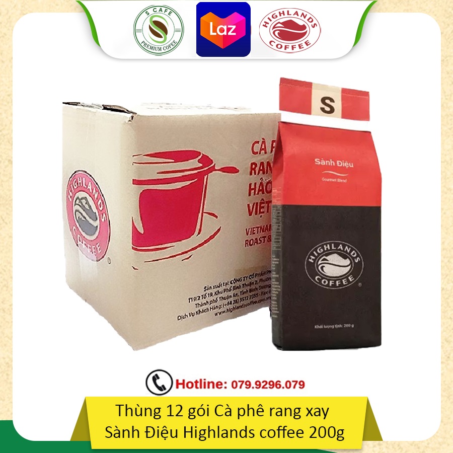 Cà phê rang xay Sành điệu Highland Coffee 200g