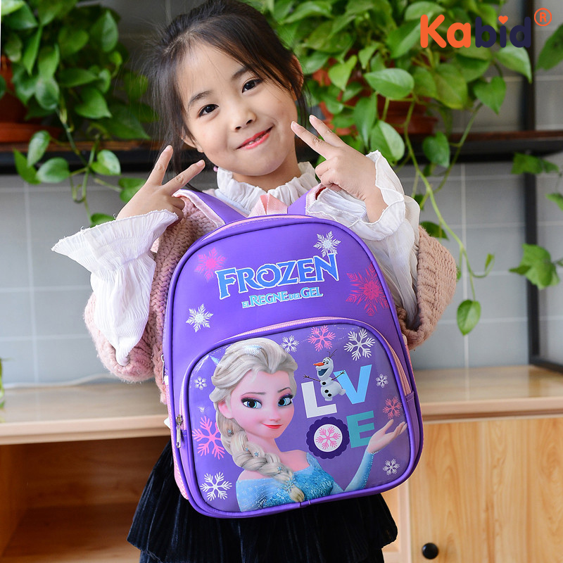 Balo cho bé mẫu giáo siêu nhẹ, chống thấm nước  hình công chúa Elsa và Sofia -Balo đi nhà trẻ cho bé gái BL-EL (1-5 tuổi )