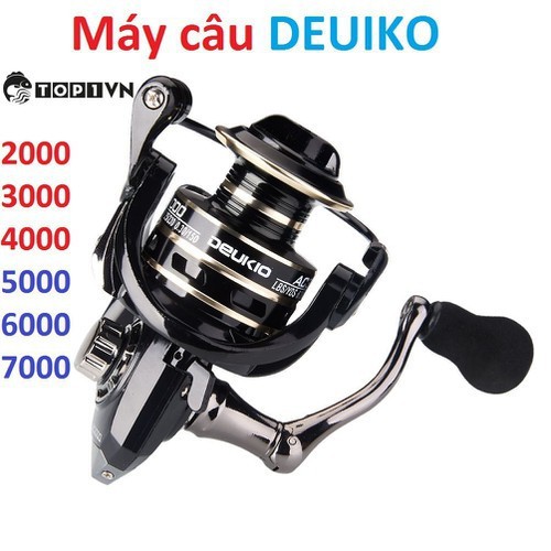 Máy Câu Cá kim loại Deukio AC 2000 - 3000 - 4000 - 5000 - 6000 - 7000 - máy câu lure, máy câu đứng máy câu cá