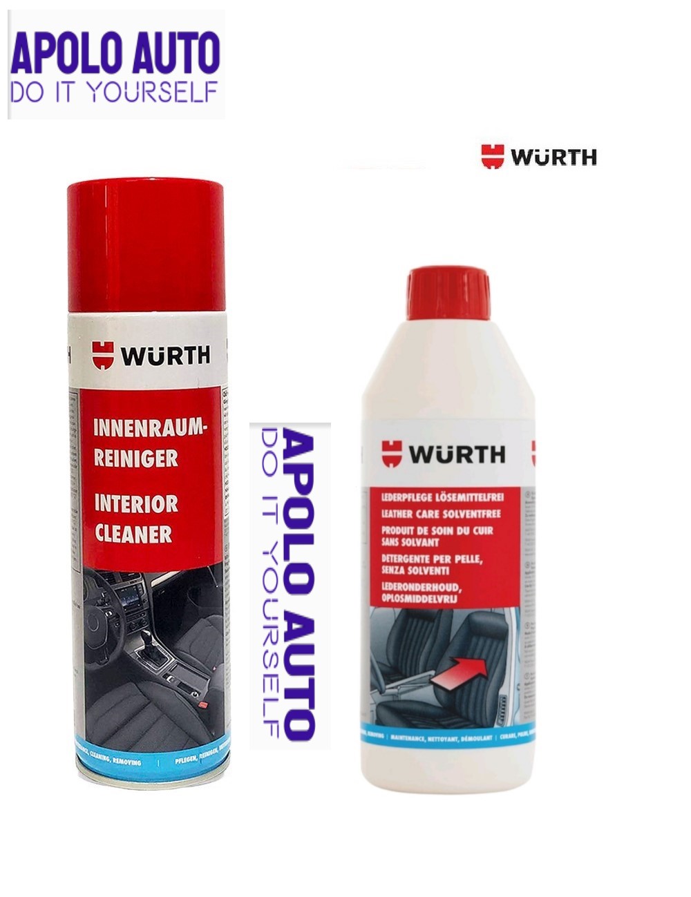 Combo cleaning and nursing leather interior Wurth