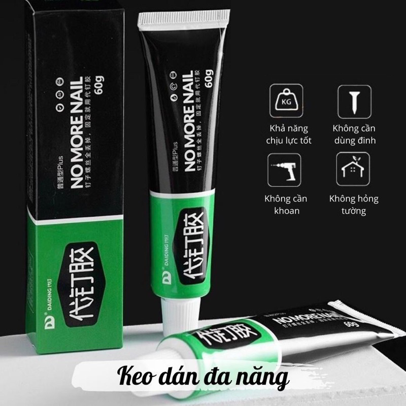 Combo 2 Keo Dán Đa Năng Siêu Dính - Dán Chắc Như Đóng Đinh - Chuyên Dùng Dán Các Đồ Vật Thay Thế Đinh Vít - Chất Lượng Nhật Bản