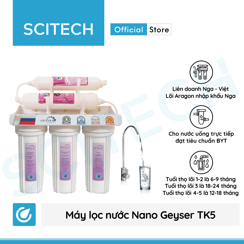Máy lọc nước Nano Geyser TK5
