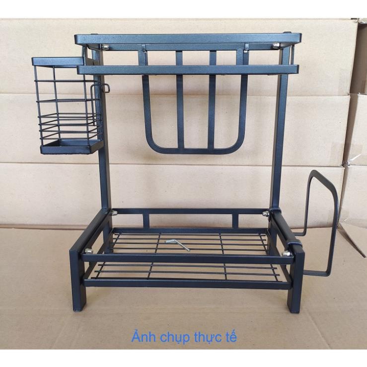 Kệ gia vị 2 tầng giá rẻ đầy đủ phụ kiện