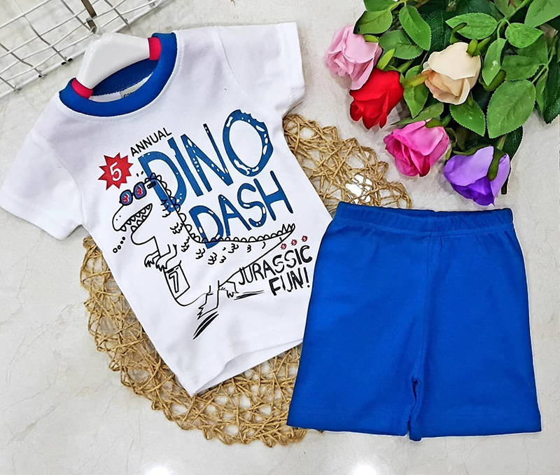 [HCM 💝 Freeship] Đồ bộ bé trai thun borip siêu cute cho bé 8-20kg - Ninedra