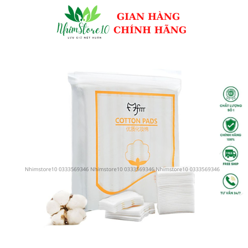 Bông tẩy trang cotton pad 222 miếng 100% cotton- Bong tay trang