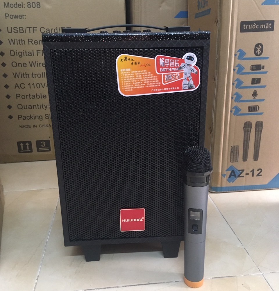 Loa karaoke mini hát hay giá rẻ, loa karaoke bluetooth, loa mini thùng gỗ, kèm 1 micro không dây, hát karaoke, nghe nhạc hay. bảo hành 12 tháng