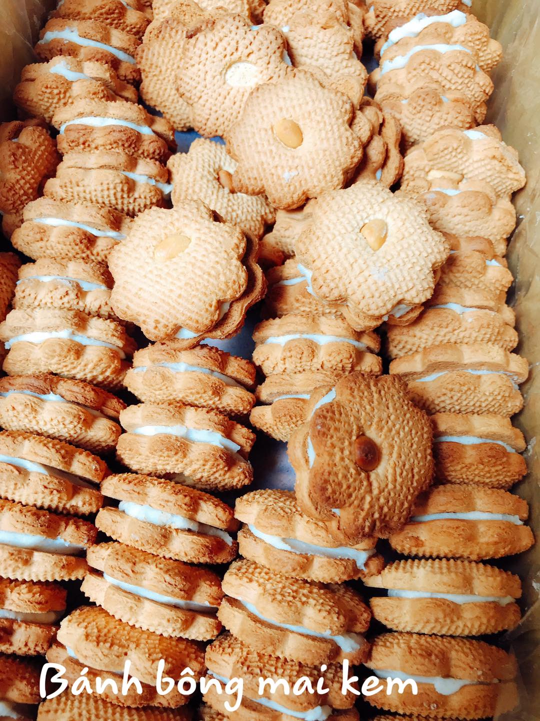 [Quà tết 2022]bánh bông mai nhân kem 200g/500g/1kg-đồ ăn vặt-bách hoá online