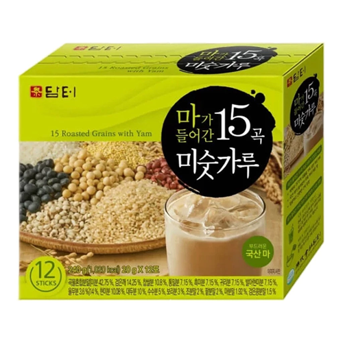 Bột ngũ cốc 15 loại hạt Damtuh Hàn Quốc - Hộp 12 gói