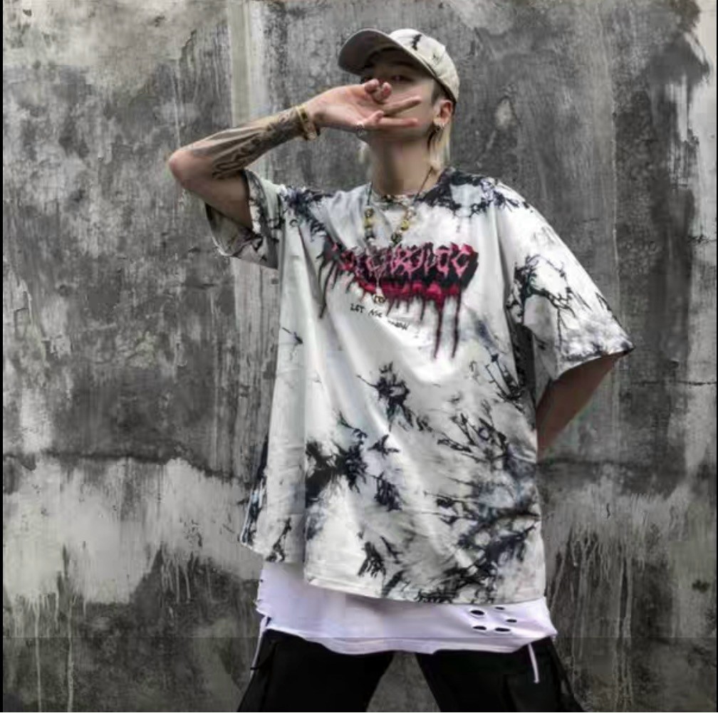 ÁO THUN NAM NỮ TIE DYE LOANG MÀU FORM RỘNG DÀI MÀU SẮC CÁ TÍNH PHONG CÁCH CỰC NGẦU NAUY