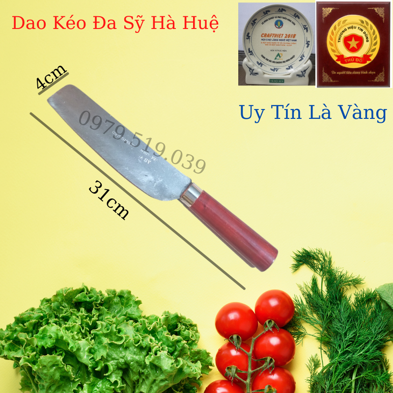 Dao thái thịt bò, gọt hoa quả, thép nhíp xịn 100% đa sỹ - hà huệ