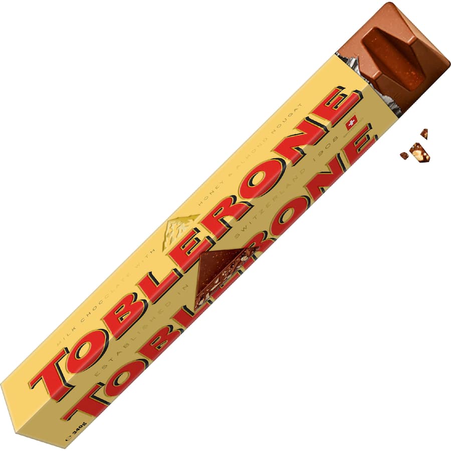 [Hàng Thụy Sĩ] THANH SOCOLA TAM GIÁC – BIỂU TƯỢNG TRỨ DANH Toblerone CHOCOLATE Block / ORANGE, Crunchy ALMOND, 340g-360g