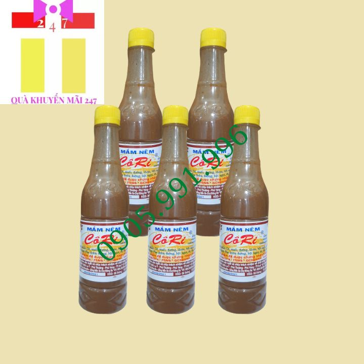 Combo 5 chai Mắm nêm Cô Ri 500ml - Quà khuyến mãi 247