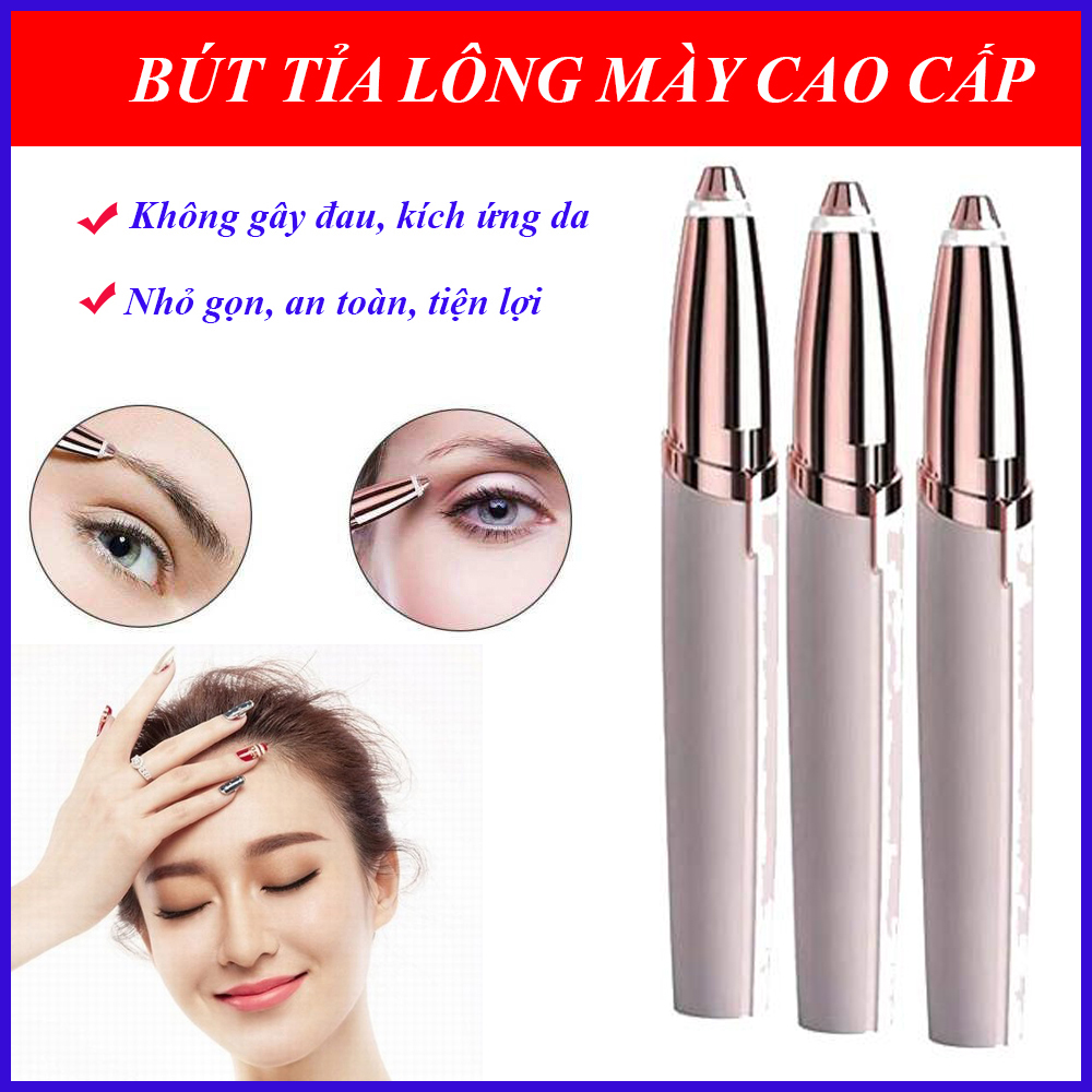 Máy Tỉa Lông Mày, Máy Cạo Lông MàyBút Tỉa Lông Mày Chính Hãng. Thiết kế nhỏ gọn, giúp tỉa lông mày nhẹ nhàng, không gây đau, an toàn khi sử dụng, giúp bạn có 1 chân mày tuyệt đẹp, MUA NGAY!