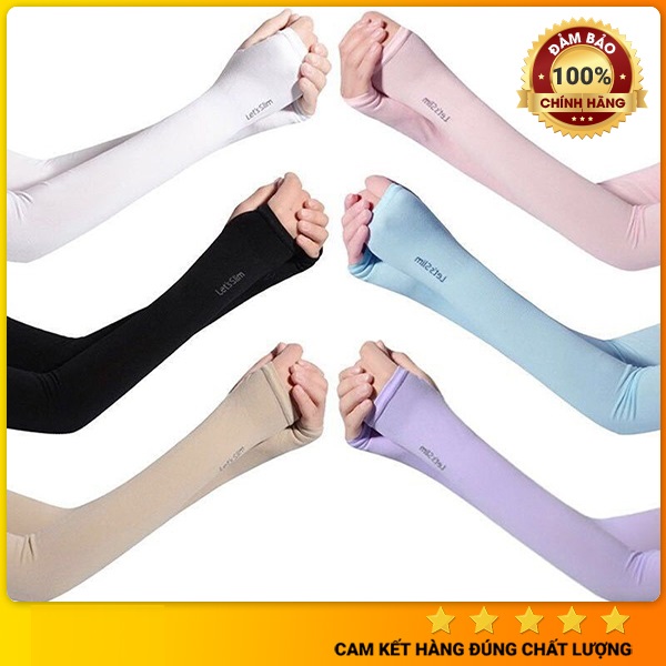 Găng Tay Chống Nắng Hàn Quốc Xỏ Ngón Let's Slim Dày Dặn Ngăn Tia UV. Co giãn tốt cho cả nam nữ đều dùng được.
