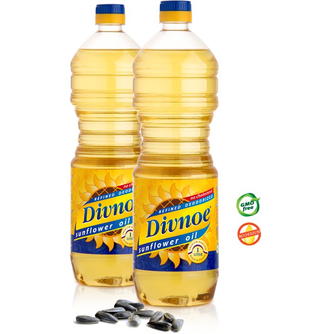Dầu hướng dương Nga Divnoe 1l