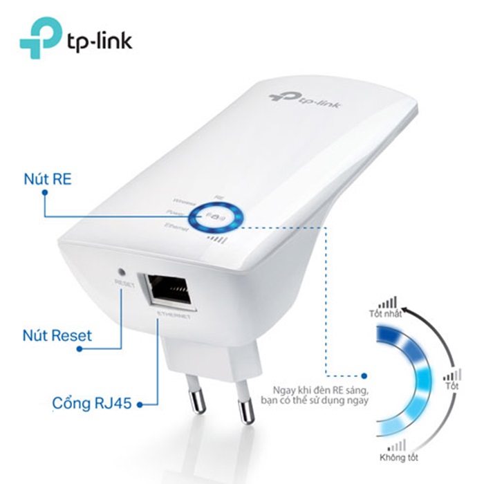 [HCM]Kích sóng wifi TP-Link Bộ kích sóng wifi không dây có đèn tín hiệu thông minh Chuẩn AC 300Mbps RE850 - Chính hãng TPLink Bảo hành 2 Năm 1 đổi 1 | Thiết Bị Kích Sóng Wifi | Kich Song Wifi TP Link | Bo Kich Song Wifi | Thiet Bi Kich Song Wifi