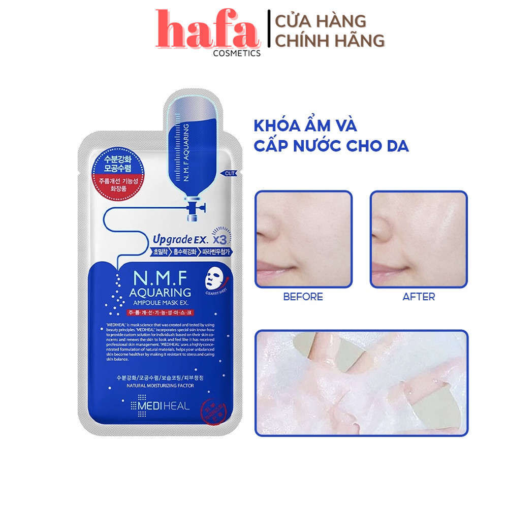 Mặt nạ cấp nước dưỡng ẩm da Mediheal N.M.F Aquaring Ampoule Mask Ex 25ml