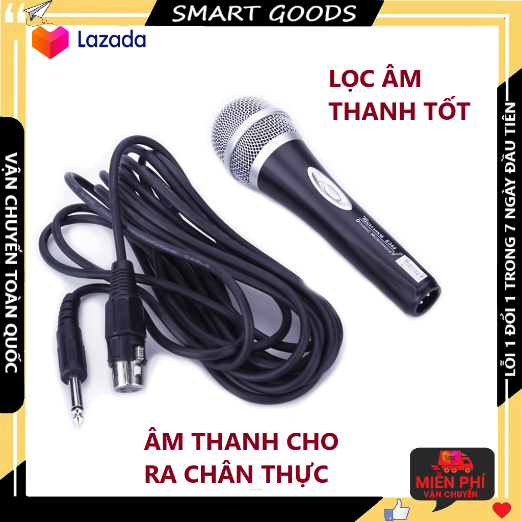 Micro karaoke hàn quốc giá rẻ takstar e-340, takstar pro38 có dây - âm nhận chuẩn ấm - giảm tạp âm rõ rệt - bảo hành 3 năm 1 đổi 1 trong 7 ngày