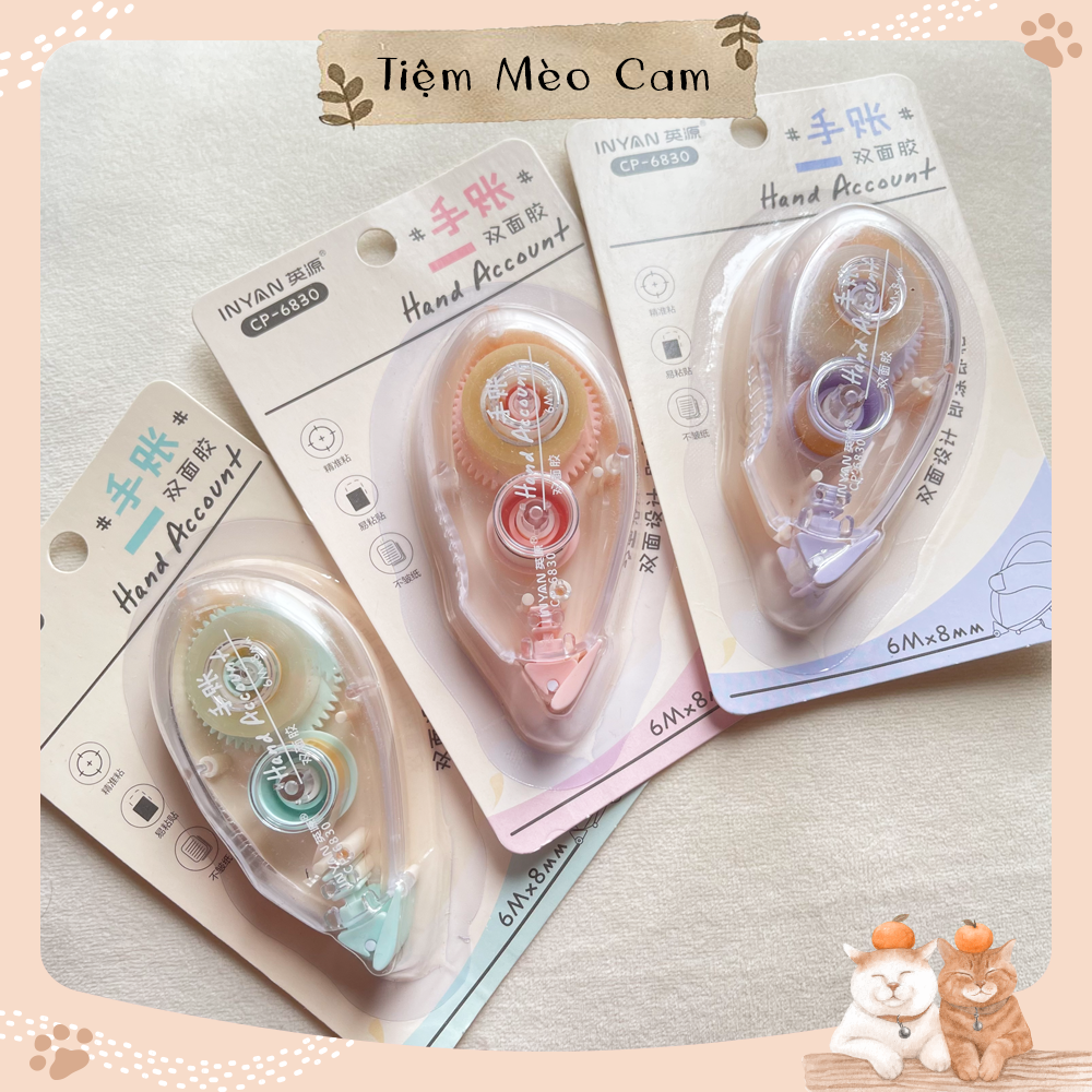 Băng keo 2 mặt siêu dính dạng bút xóa kéo mini