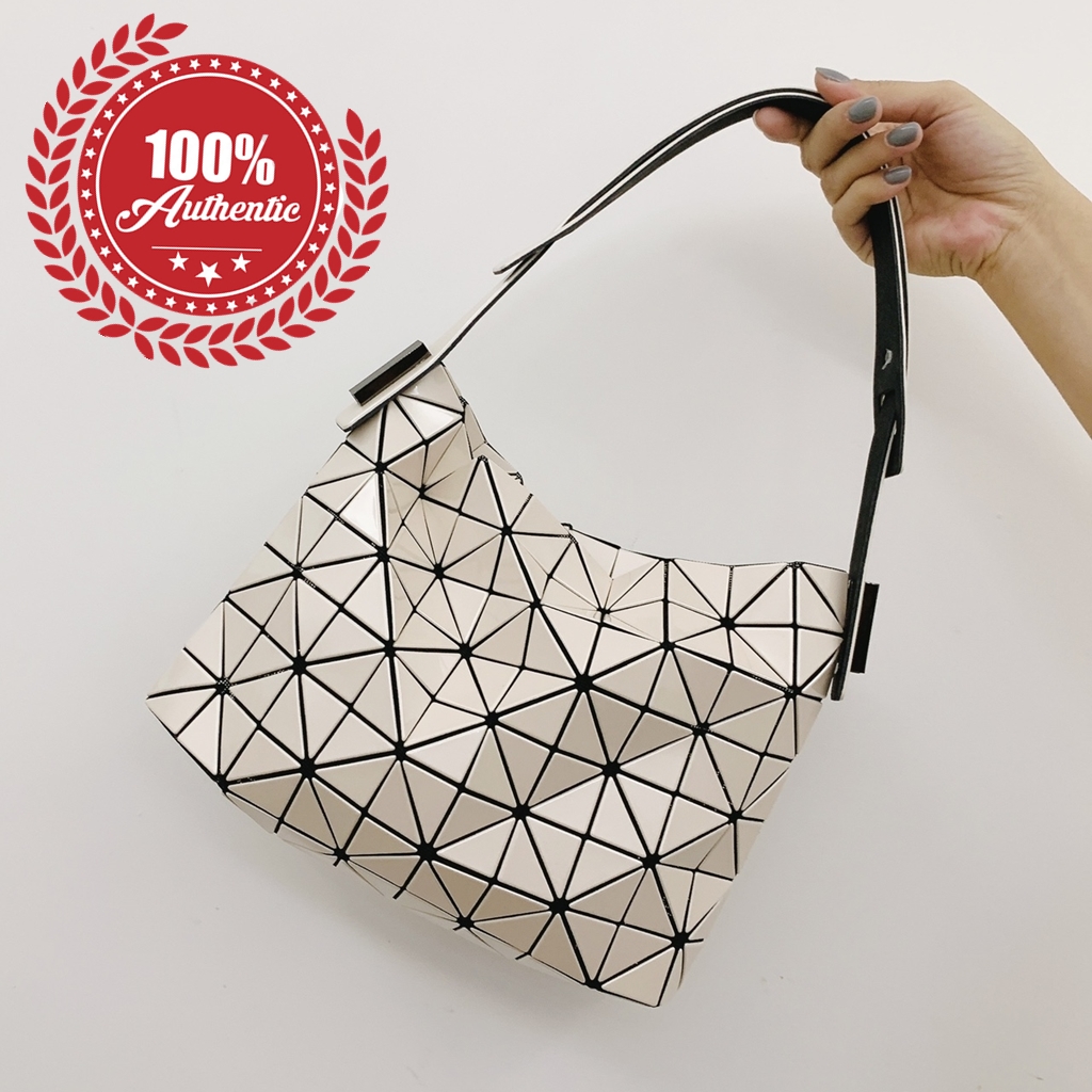 100%original issey miyake bao bao with anti-fake mark 7x10 fashion under the arm single shoulder bag bb11-ag991