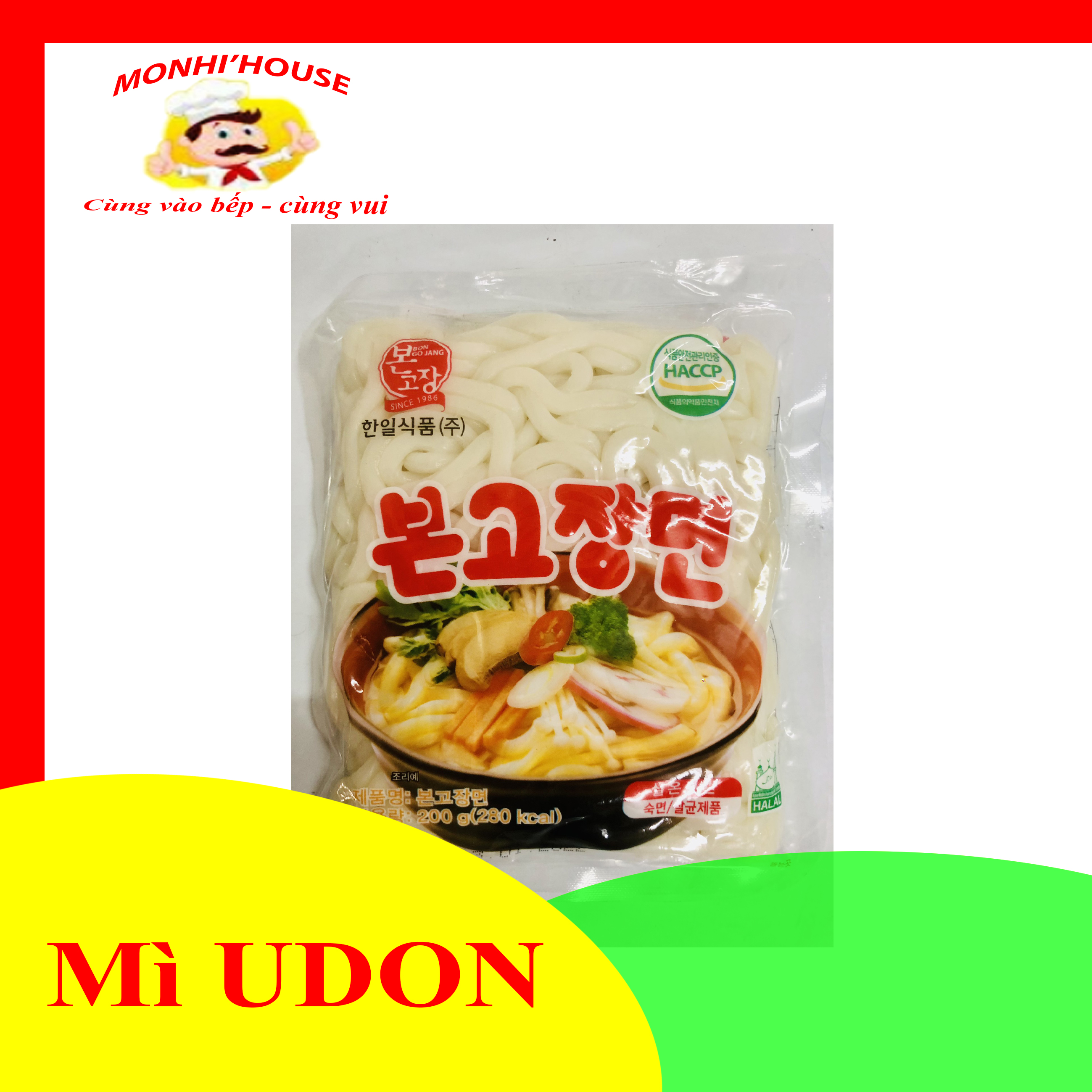 Gói mì udon hàn quốc 200g