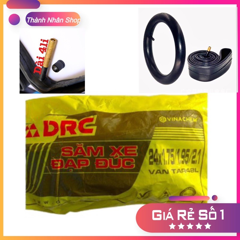 Ruột xe đạp 24x1.75/1.95/2.10 drc van dài 48l