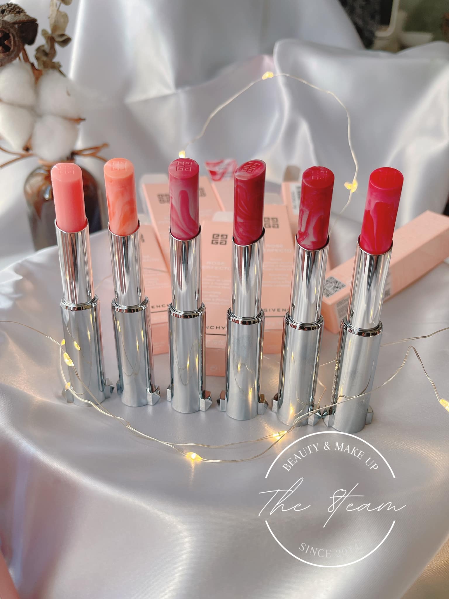 Son dưỡng ẩm môi givenchy le rose perfecto new 2021 the8teamvn sm02 căng bóng tràn đầy sức sống tặng thêm sample các loại
