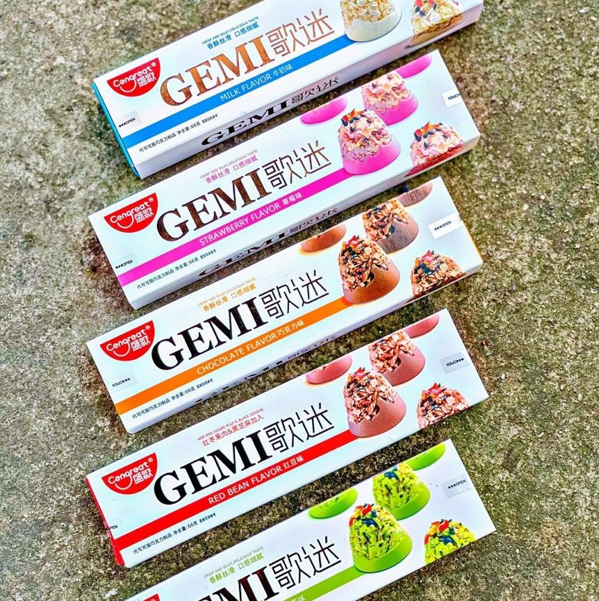 Bánh ngũ cốc yến mạch gemi đài loan có 4vị, 1 hộp 66g. shop hà thủy