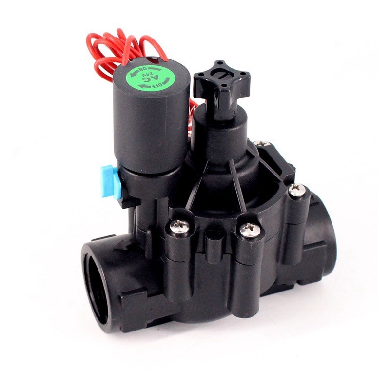 Van điện từ cao cấp - van điện từ ngoài trời 21-27-34mm- 220v/24vac có van chỉnh lưu lượng nước và khóa mở nước bằng tay