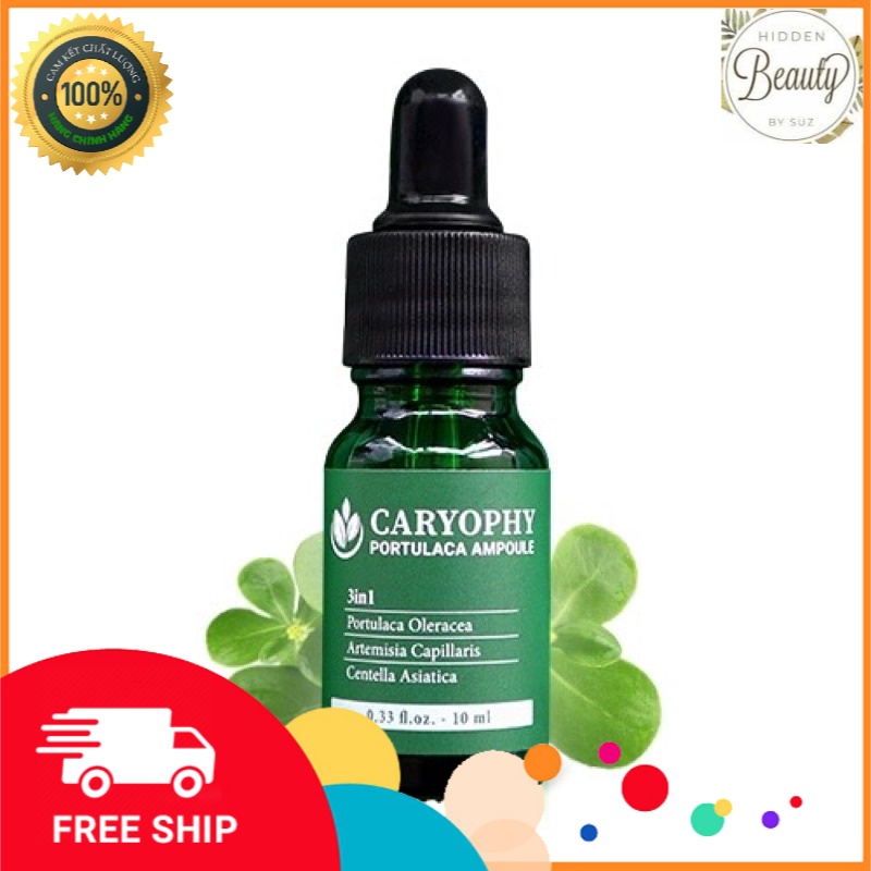 Serum Hỗ Trợ Giảm Mụn Mờ Thâm Caryophy Portulaca Ampoule 10ml