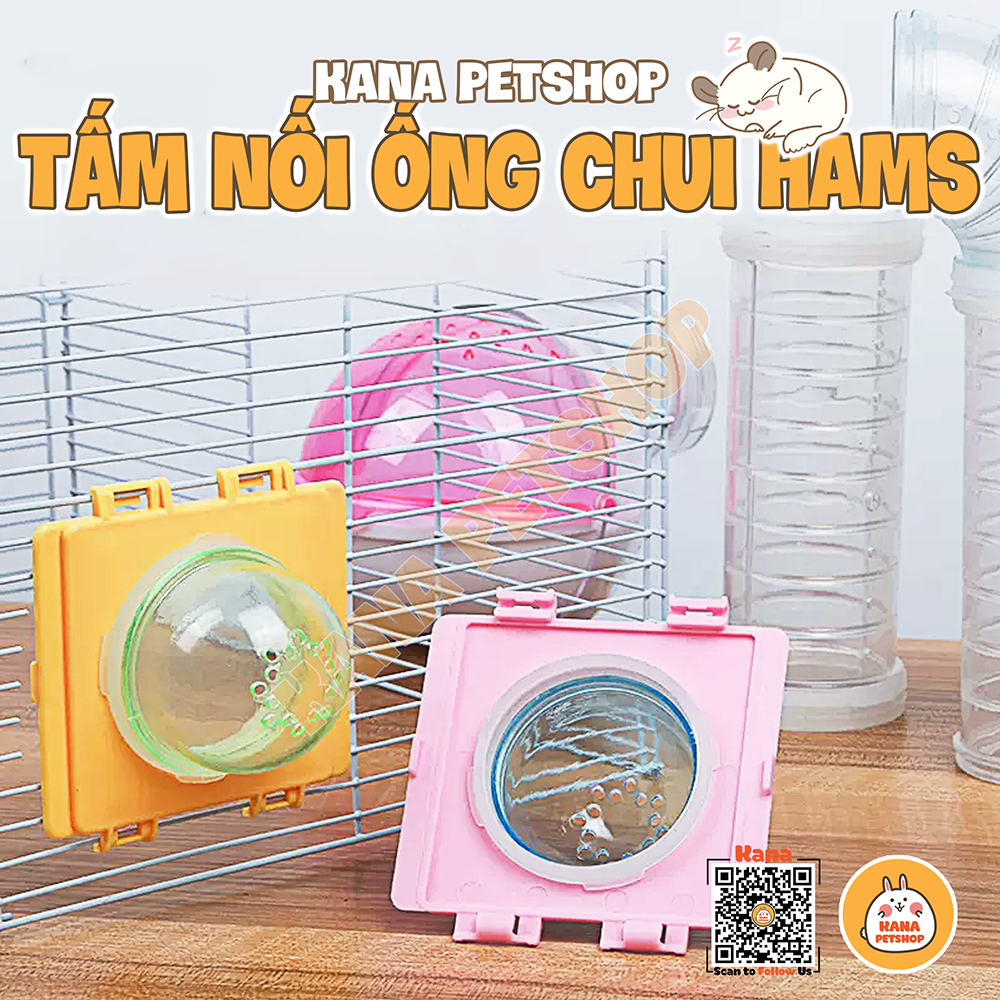 Tấm nối ống chui hamster 🐹freeship🐹 tấm tạo lỗ gắn ống nối , nhà tắm gắn lồng hamster bear , whiterwhite , robo ,v,v,v,