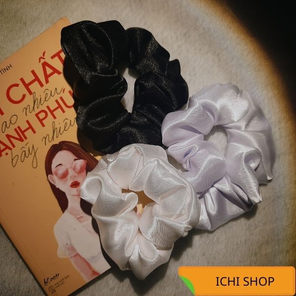 Dây buộc tóc bằng lụa phong cách tiểu thư