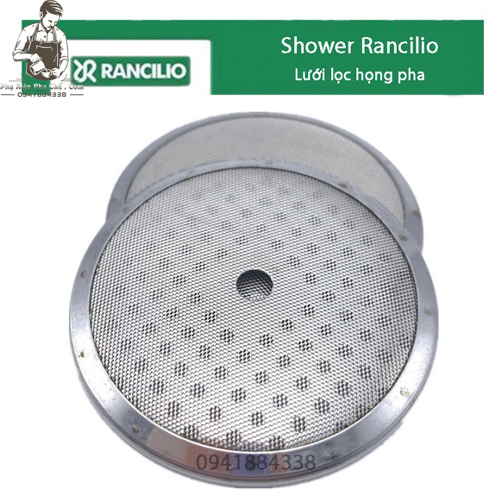 Shower rancilio - lưới lọc họng máy pha cà phê rancilio - linh kiện máy pha cà phê