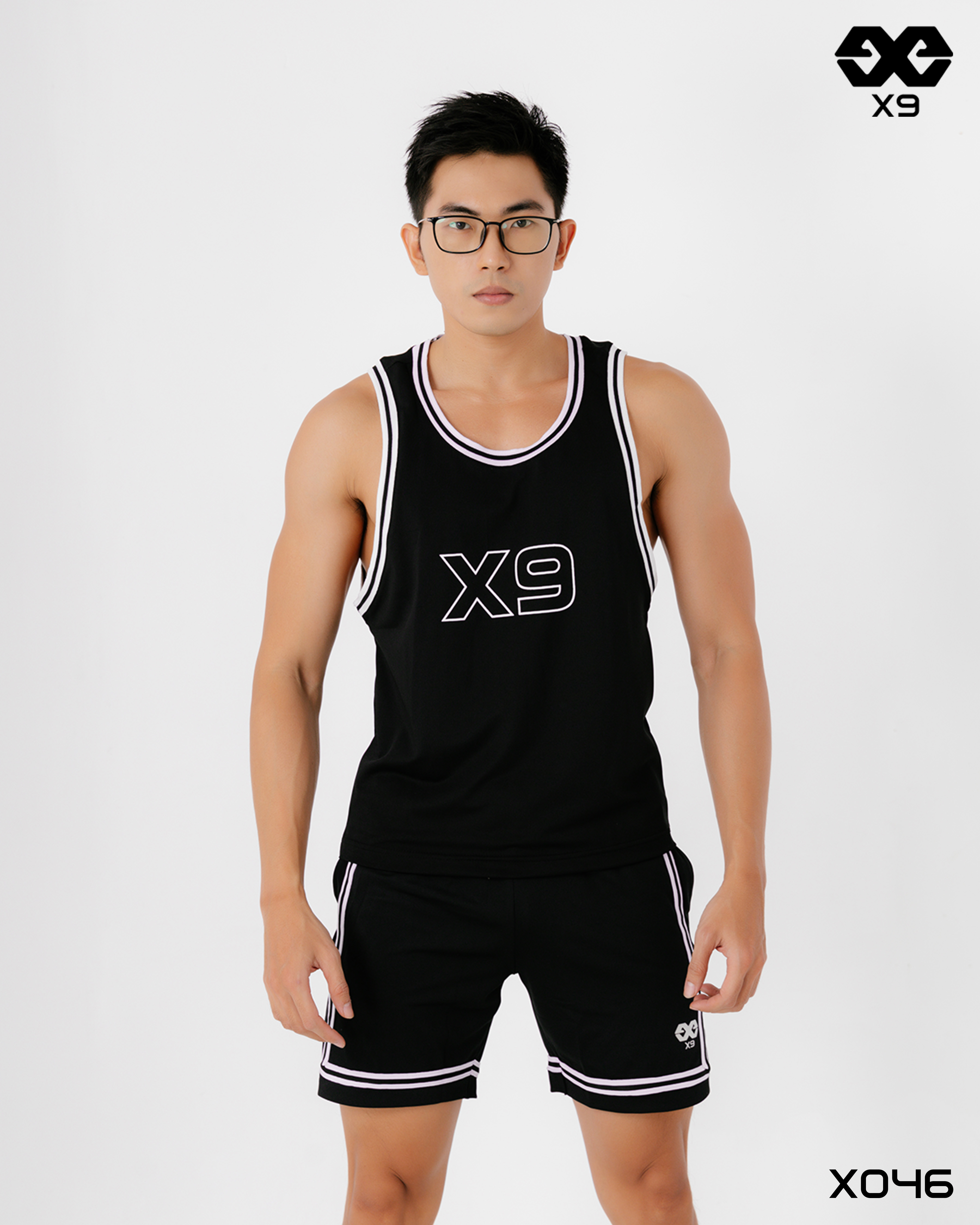 Áo ba lỗ bóng rổ nam form rộng x9 - x9 sportswear - x046