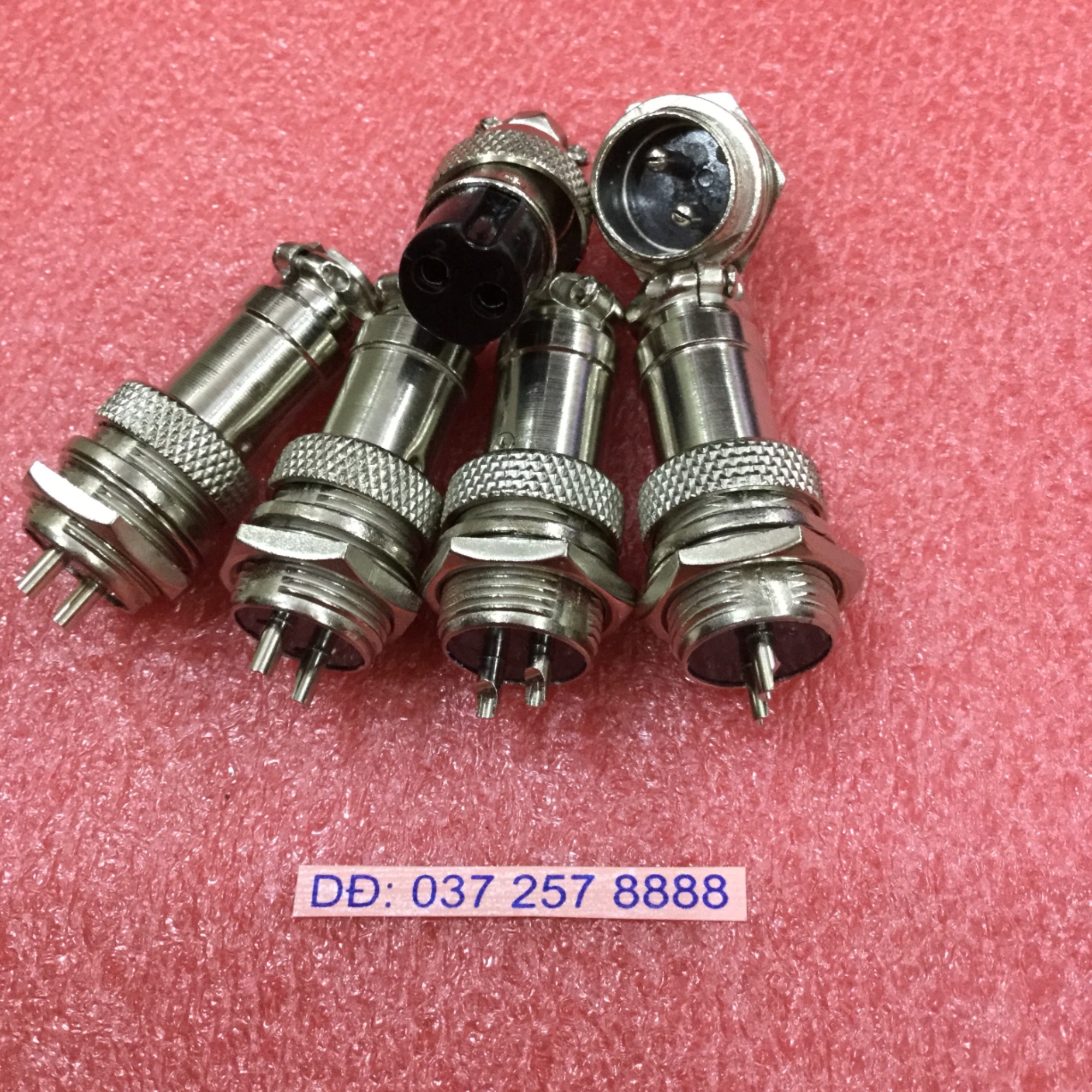 5 bộ jack sắt tròn m16gx16 -2 p