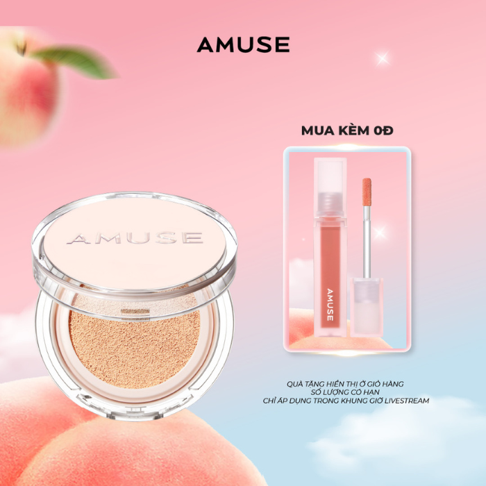Phấn nước amuse skin tune vegan cover cushion spf 45 pa++ thuần chay