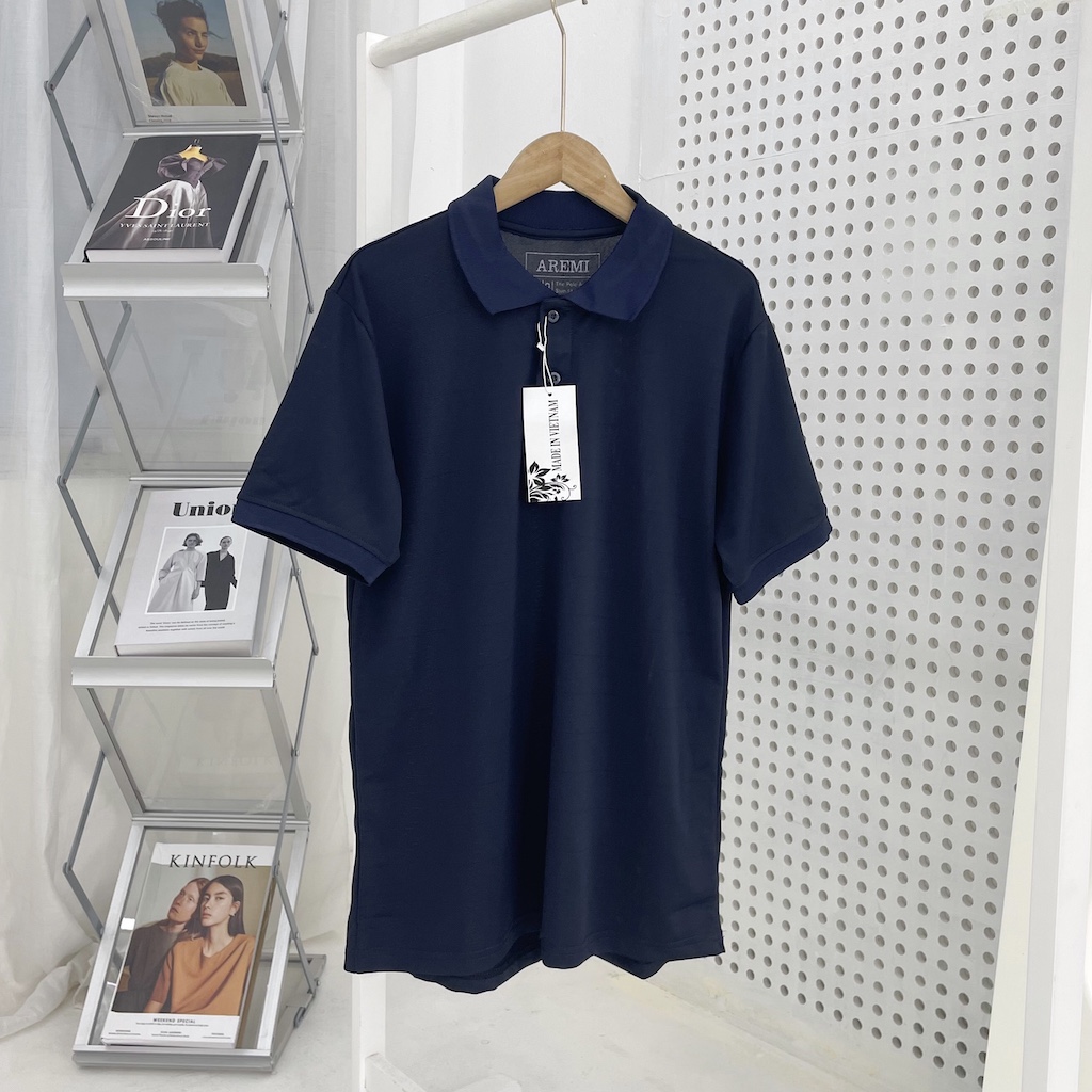 Áo thun nam polo cổ bẻ ngắn tay, áo phông nam vải cotton không nhăn không xù